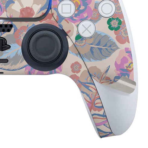 Warm Taupe Floral PS5 Digital Edition Bundle Skin